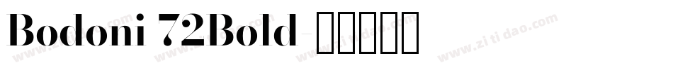 Bodoni 72Bold字体转换
